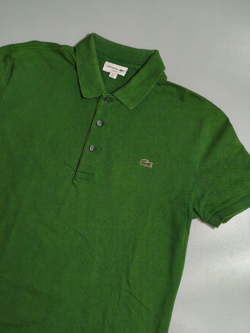 Lacoste Green Polo Men's (Category: Tshirts & Polo Shirts ) located in Cagayan de Oro. Submitted by solo_d3lux (Listing ID 1470298641, Image 2). Description: ‼️Lacoste Green Polo Men's‼️ Width - 20 Length - 28 Location: Mindanao, CDO Collar line, 8/10 color rate, discoloration Need wash MOP: Gcash/Cash MOD: Jnt Express/Meet up Unli video call on fb for safer transaction. Pm me to purchase!! 📩📩.
