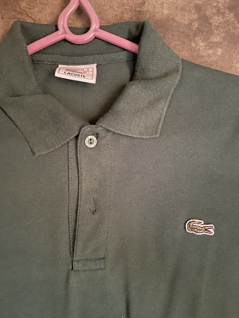 Lacoste Green Polo Shirt (Category: Tshirts & Polo Shirts ) located in Manila. Submitted by thriftgod67 (Listing ID 1470157712, Image 2). Description: Size Small Loc: Pasig-Santolan Rfs: decluttering .