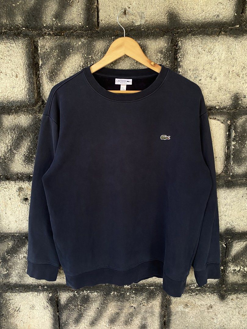 Lacoste Long sleeves sweater (Category: Coats, Jackets and Outerwear) located in Villaverde. Submitted by theluxurythrift.ph (Listing ID 1470195390, Image 1). Description: Wts Lacoste Size 2xl on Tag W 23 Inch L 27 Inch Excellent Condition Color Rate: 9/10 or Better Material used: Velvet 1499 + Sf.