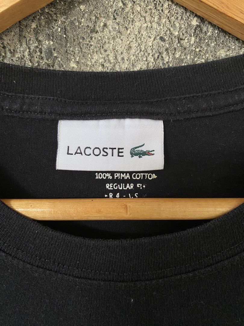 Lacoste Pima Cotton T Shirt (Category: Tshirts & Polo Shirts ) located in Villaverde. Submitted by theluxurythrift.ph (Listing ID 1470197158, Image 3). Description: Wts Lacoste Size Small to Medium W 19 Inch L 26 Inch Excellent Condition Color rate:9/10 899 + Sf.