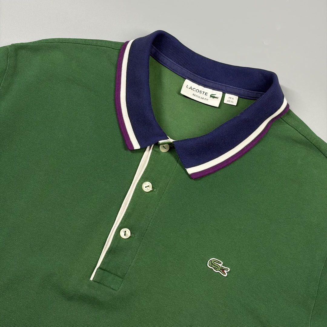 Lacoste Regular Fit (Authentic) (Category: Formal Shirts) located in Cavite. Submitted by onebeancent (Listing ID 1470345380, Image 3). Description: Size: Large to XL Dimension: 22" Width | 27" Length Color: Green Color Rate: 9.5/10 Issue: None Condition: Excellent Price: 980php Additional Shipping Fee (J&T Small Pouch) 75php Luzon 100php visayas 120php mindanao.