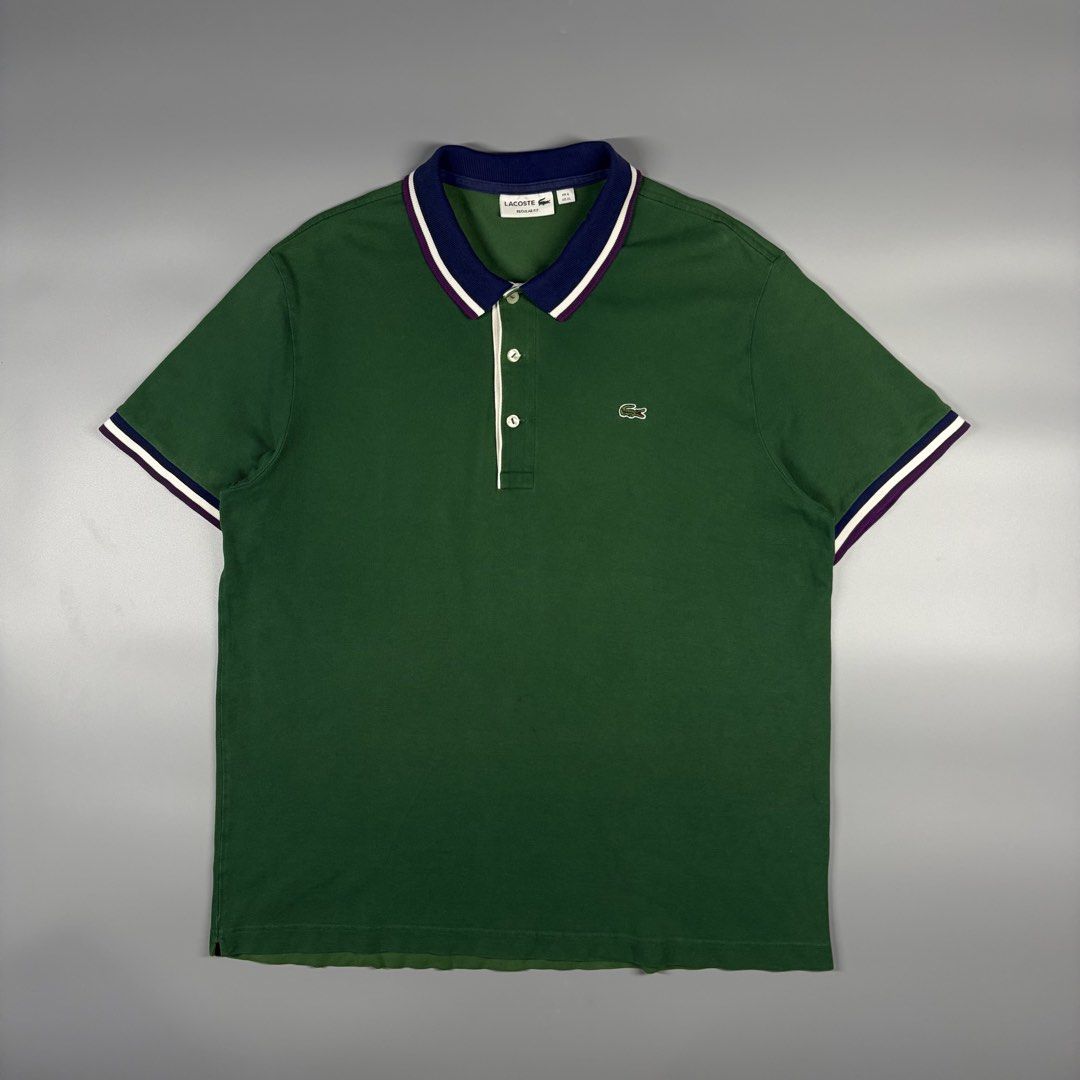 Lacoste Regular Fit (Authentic) (Category: Formal Shirts) located in Cavite. Submitted by onebeancent (Listing ID 1470345380, Image 2). Description: Size: Large to XL Dimension: 22" Width | 27" Length Color: Green Color Rate: 9.5/10 Issue: None Condition: Excellent Price: 980php Additional Shipping Fee (J&T Small Pouch) 75php Luzon 100php visayas 120php mindanao.
