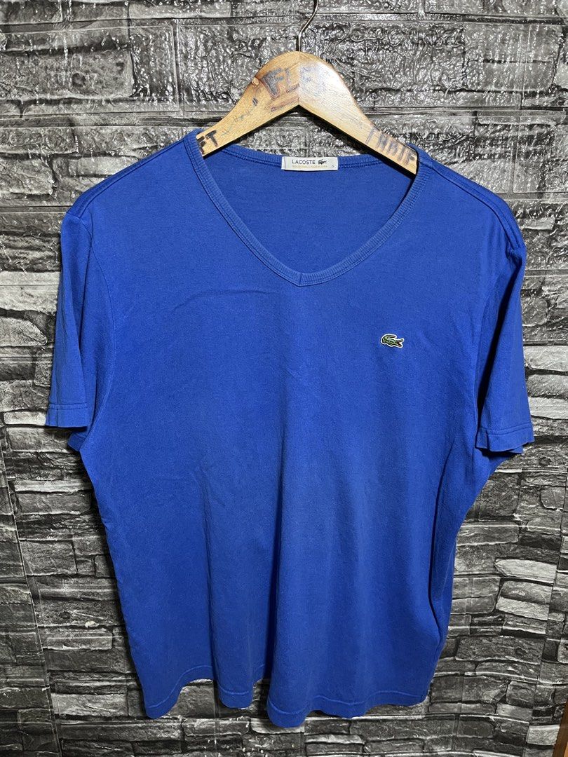 Lacoste V-Neck Pima Shirt (Category: Tshirts & Polo Shirts ) located in Manila. Submitted by flex_curation (Listing ID 1470348835, Image 1). Description: 22x26 IN VERY GOOD CONDITION BACOOR CAVITE LOC.