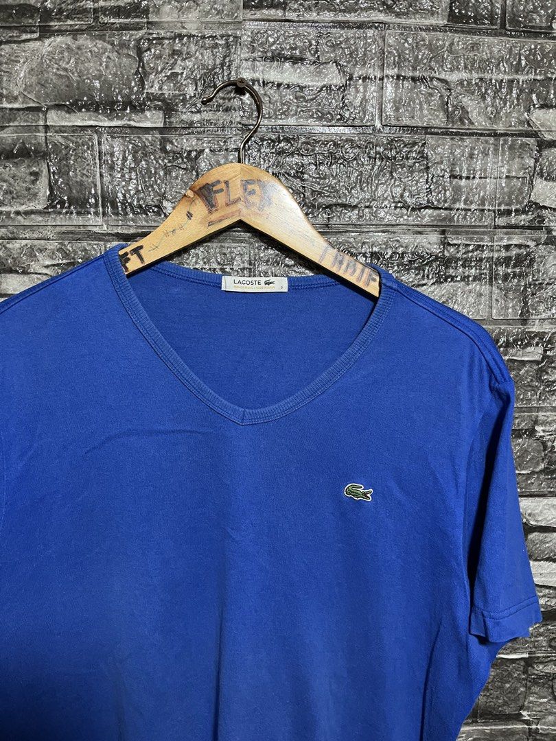 Lacoste V-Neck Pima Shirt (Category: Tshirts & Polo Shirts ) located in Manila. Submitted by flex_curation (Listing ID 1470348835, Image 2). Description: 22x26 IN VERY GOOD CONDITION BACOOR CAVITE LOC.