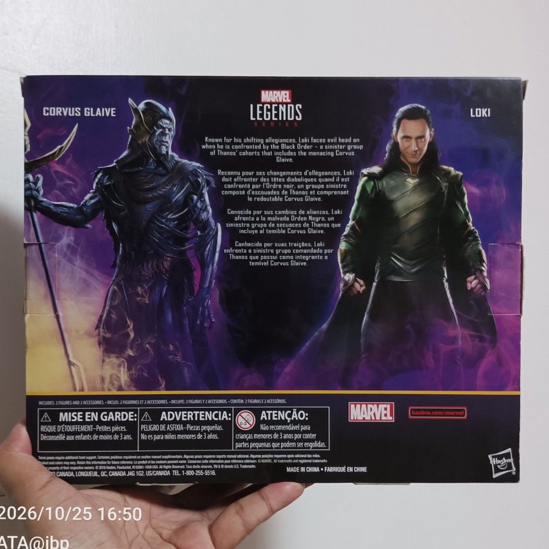 (Last One) Hasbro ML Infinity War LOKI & CORVUS GLAIVE 6" Scale Action Figures (Category: Action & Battle Toys) located in Paranaque City. Submitted by AirplanesTrainsAutomobilesATBP (Listing ID 1470243018, Image 2). Description: Want to see more of my listings? Just click my username above.☝️ Kindly read the item description to avoid any misunderstanding... DESCRIPTION: > ITEM: 2018 Hasbro Marvel Legends Series Avengers: Infinity War LOKI and CO