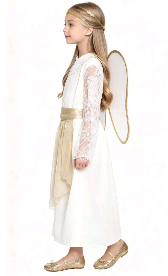 Laxe Angel Custome For Kids (Category: Babies & Kids Fashion) located in Manila. Submitted by viashop02 (Listing ID 1470344089, Image 3). Description: Lace Angel Costume For Kids ✅Included: Dress,Belt,wing,Headpiece ✅ Rs Price: ₱800 ✅Size: (3-5yrs)(5-7yrs)(7-9yrs) 🪽 Actual photo is posted 🪽 Made in Bangkok 🪽 Good quality ✅ Cash on delivery via lalamove ✅ Pm for more information.