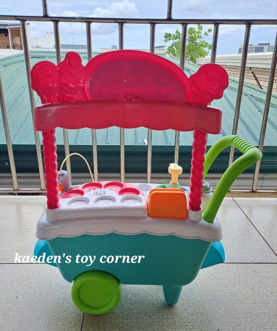 Leapfrog Scoop & learn Icecream Cart (Category: Kids Toys) located in Cebu City. Submitted by kaedenscebu (Listing ID 1470315888, Image 3). Description: Leapfrog Scoop & Learn Icecream cart ▪︎Age suitable : 2 to 6yrs old ▪︎Interactive "magic" scooper ▪︎Learning features ▪︎Push cart design with wheels ▪︎Role play set for toddler to build counting ,memory & color . ▪︎Music & educational phrases ▪︎English & korean language ▪︎Brand : Leapfrog Prelove