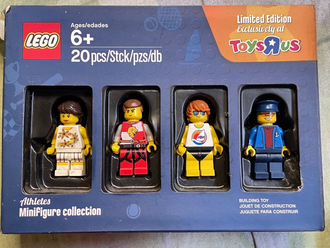 LEGO NINJAGO, Athletes & Cops and Robbers Minifigure Collection Bundle (Category: Lego & Building Sets) located in Caloocan City. Submitted by happyflower-1295 (Listing ID 1470202066, Image 2). Description: - Exclusive 2016 Toys 'R' Us release - Includes 4 rare minifigures: astronaut, pirate, race car driver, and detective with magnifying glass - Total of 17 pieces - Comes in original packaging box - Ideal for LEGO collectors.