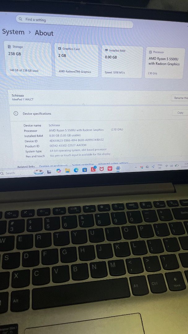 Lenovo Ideapad Slim 1 (Category: Laptops & Notebooks) located in Caloocan City. Submitted by schiraaa (Listing ID 1470210219, Image 2). Description: .