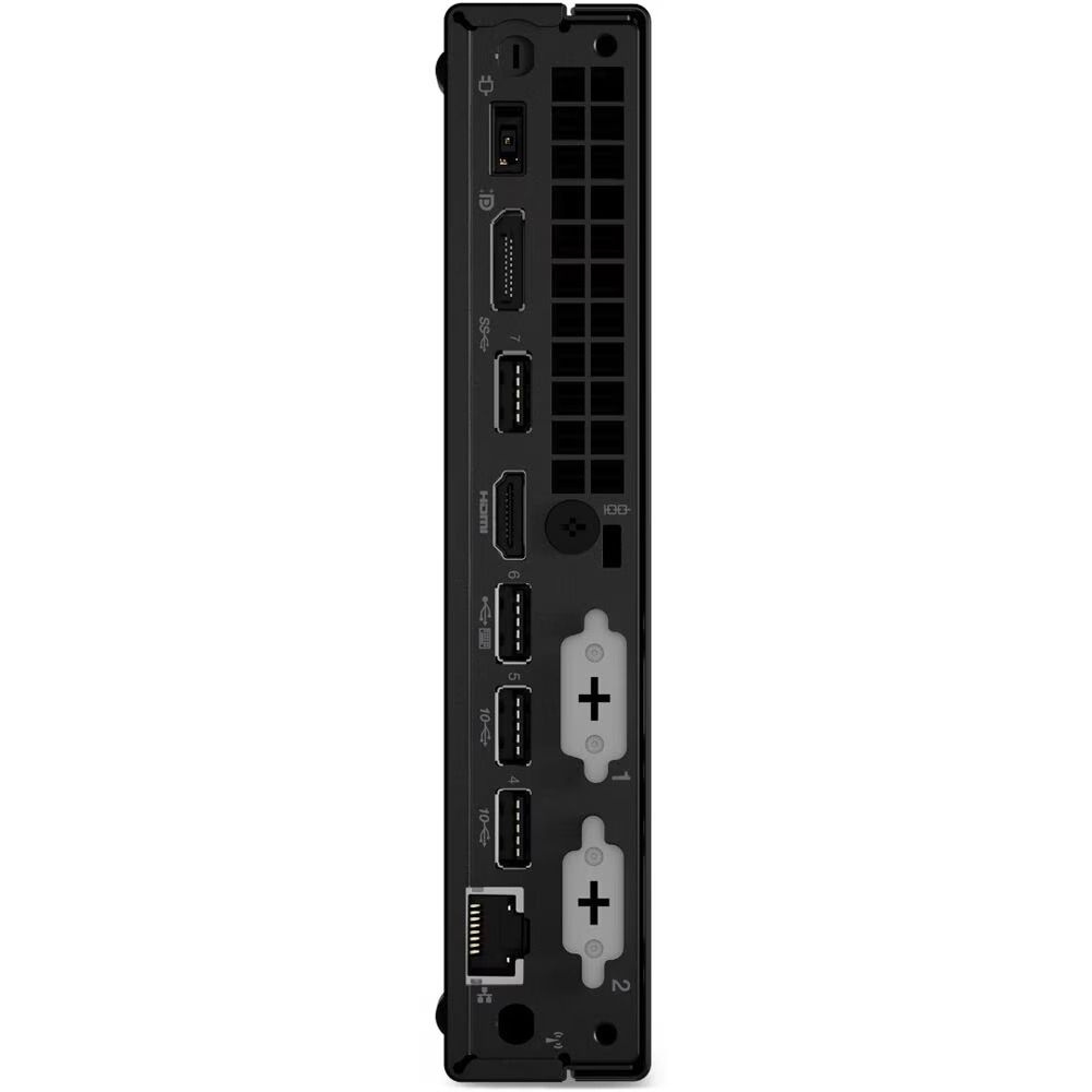 Lenovo ThinkCentre Tiny Desktop PC (Category: Desktops) located in Caloocan City. Submitted by workremote64613 (Listing ID 1470175831, Image 2). Description: Compact black chassis designed to save valuable desk space Convenient front panel: Power button, USB-C port, 2 high-speed USB ports, and headphone jack Versatile rear panel: Power connector, DisplayPort, HDMI, multiple USB ports, and Ethernet port Includes rear expansion slot covers Ideal fo