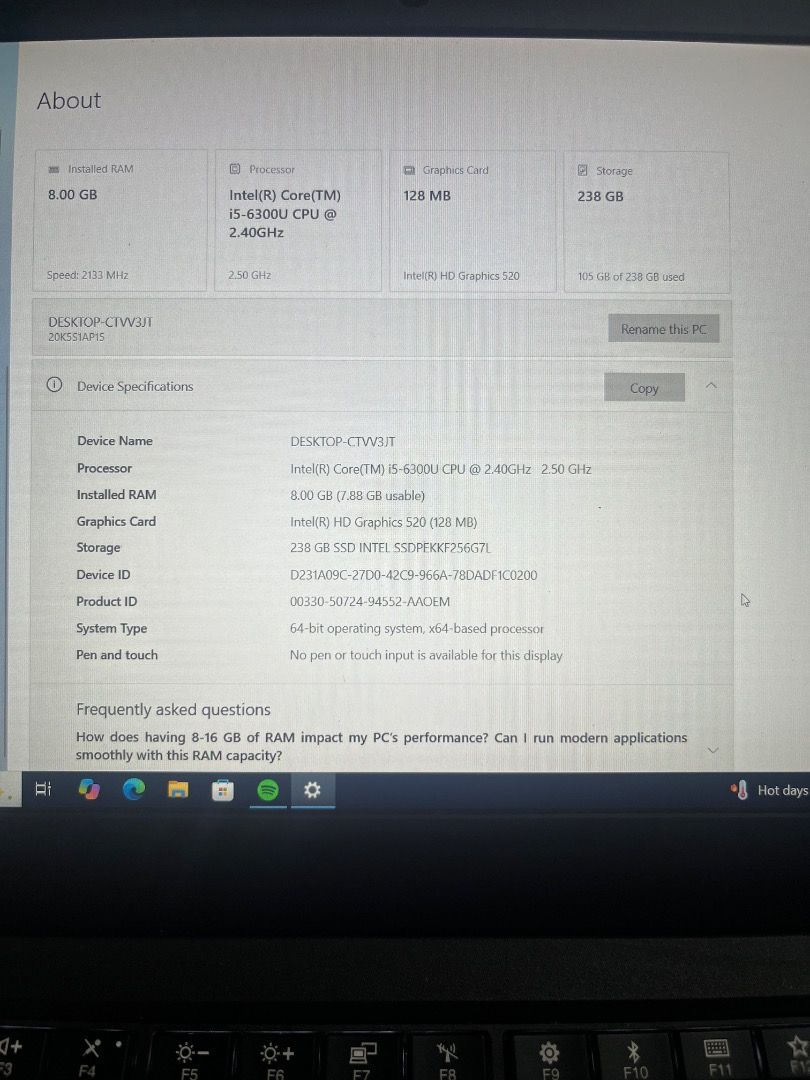 Lenovo thinkpad x270 (Category: Laptops & Notebooks) located in Caloocan City. Submitted by epicstone_707 (Listing ID 1470331752, Image 3). Description: Im selling my preloved Lenovo x270 as Im no longer using it Only used to send emails and work related projects. Good as brandnew. never been repair or open. RFS: Rush sale! In need of funds to accommodate my friend who is in the hospital right now. Negotiable price wag lang masyado barat. Only fo