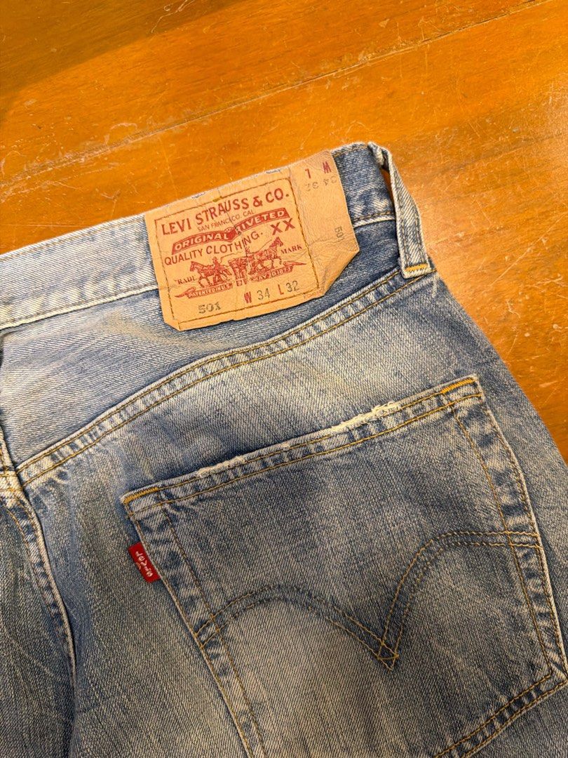 Levis 501 Jeans (Category: Jeans) located in Zamboanga. Submitted by itsyagurll (Listing ID 1470279206, Image 3). Description: Measurements Waist: 34 inches Length: 46 Rise: 11.5 Leg hole: 9.