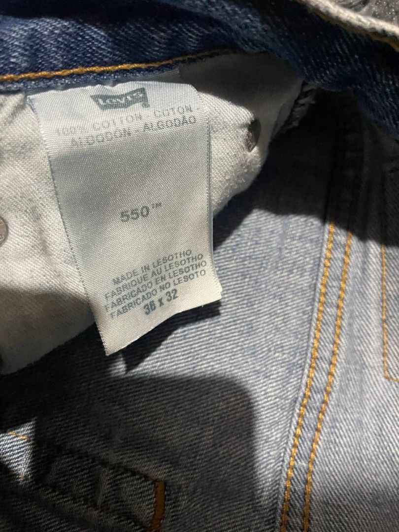 LEVI’S 550 PANTS (Category: Jeans) located in Manila. Submitted by garmentsreseller (Listing ID 1470298328, Image 3). Description: SIZE – 36 WIDTH – 19 LENGTH – 44 HEM – 9 LEG - 13.