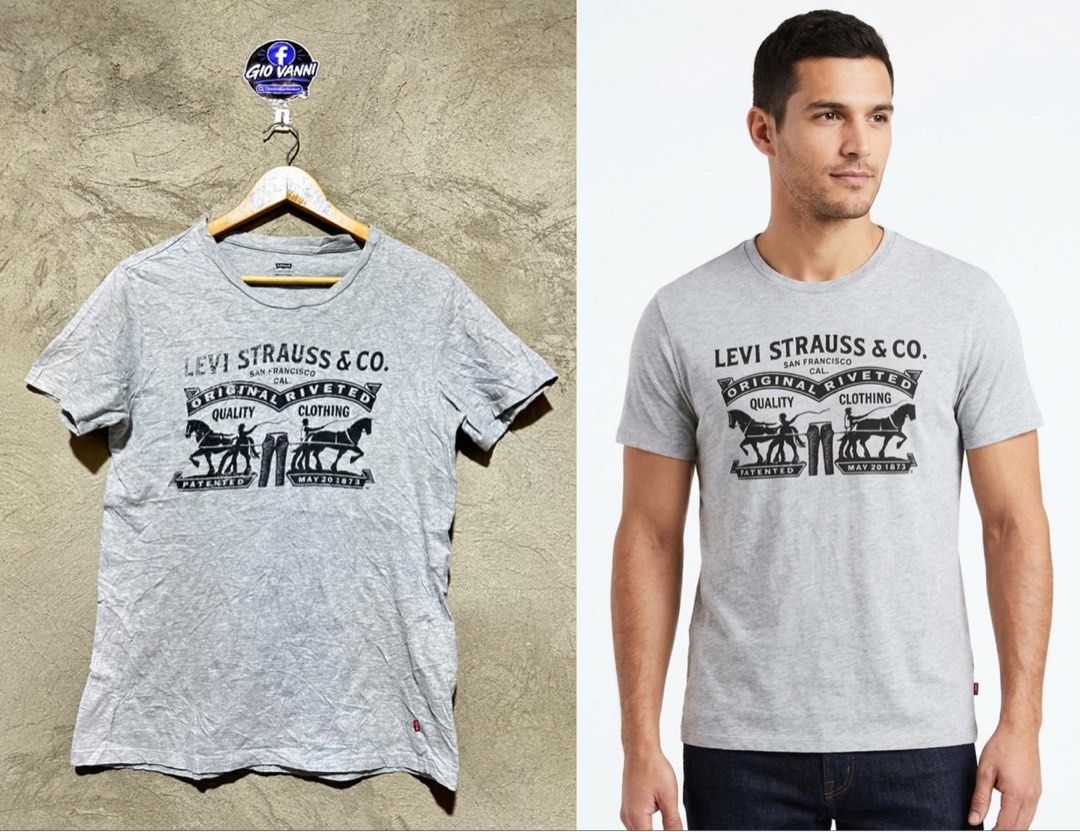 Levi's Men's 2-Horse Graphic Tee (Category: Tshirts & Polo Shirts ) located in Ozamiz City. Submitted by quick_done_deals (Listing ID 1470321761, Image 1). Description: 🛒 ** Levi’s Men’s 2-Horse Graphic Tee ** 💯 Excellent Condition 📐 Dimes: L26xW19 (S) 🔍 Issue: None 🎨 Color Rate: 9.5 / 10.