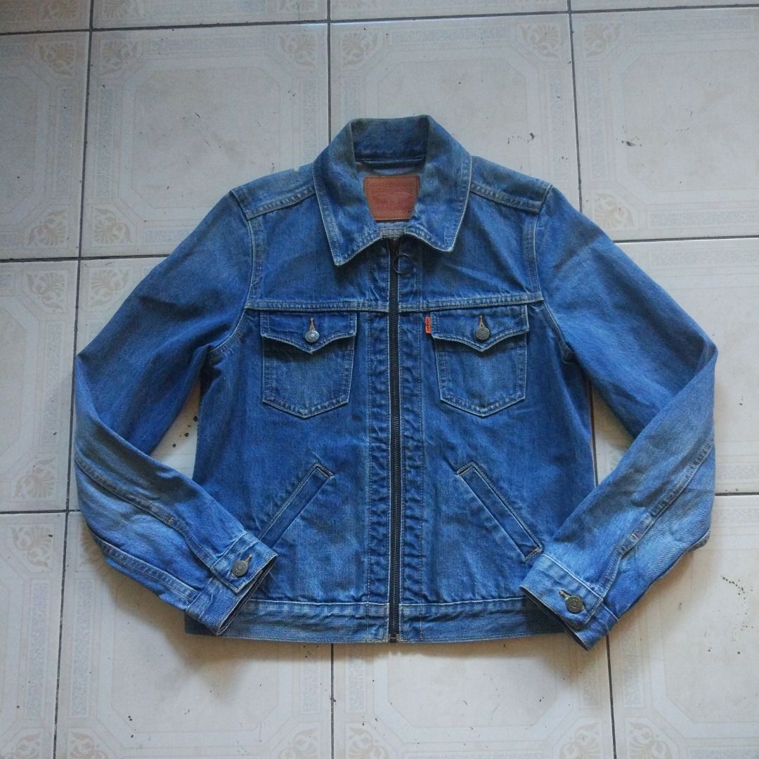Levis Orange Tab Denim Jacket M (Category: Coats, Jackets and Outerwear) located in Pasay City. Submitted by denimdude.ph (Listing ID 1470257036, Image 1). Description: orange tab dot fade at shoulder, last pic.