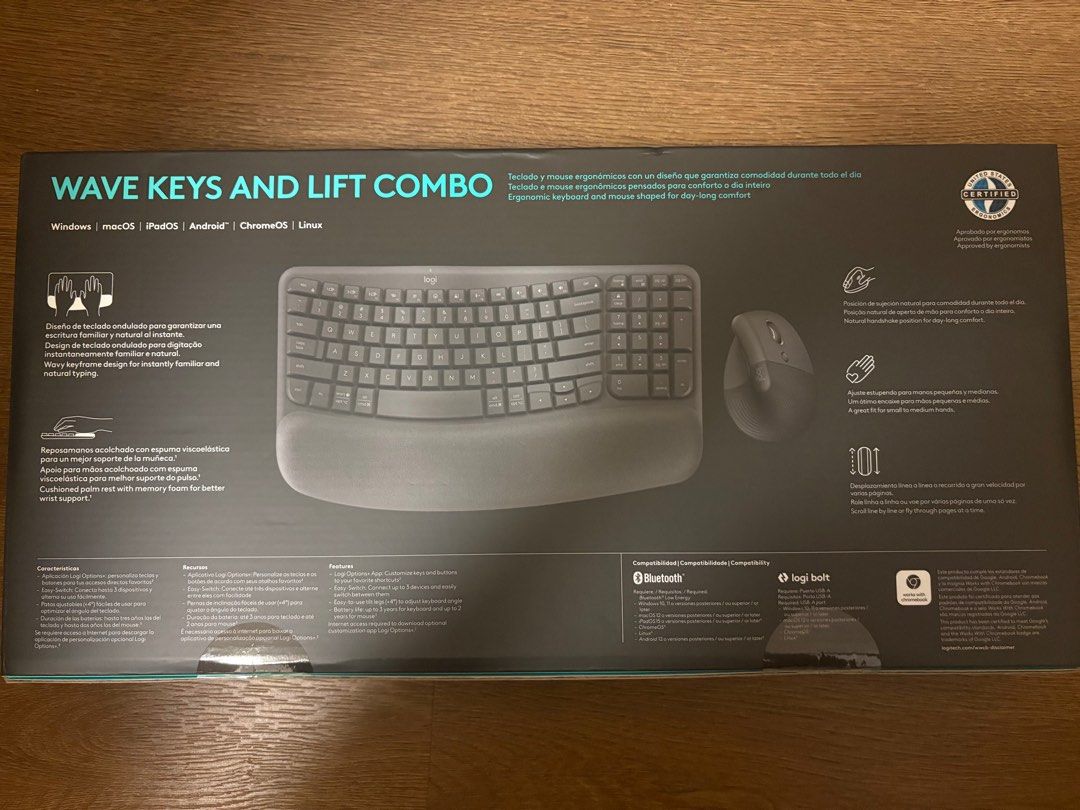 Logitech Lift Software Logitech Wave Keys and Lift Combo, Computers & Tech, Parts ...