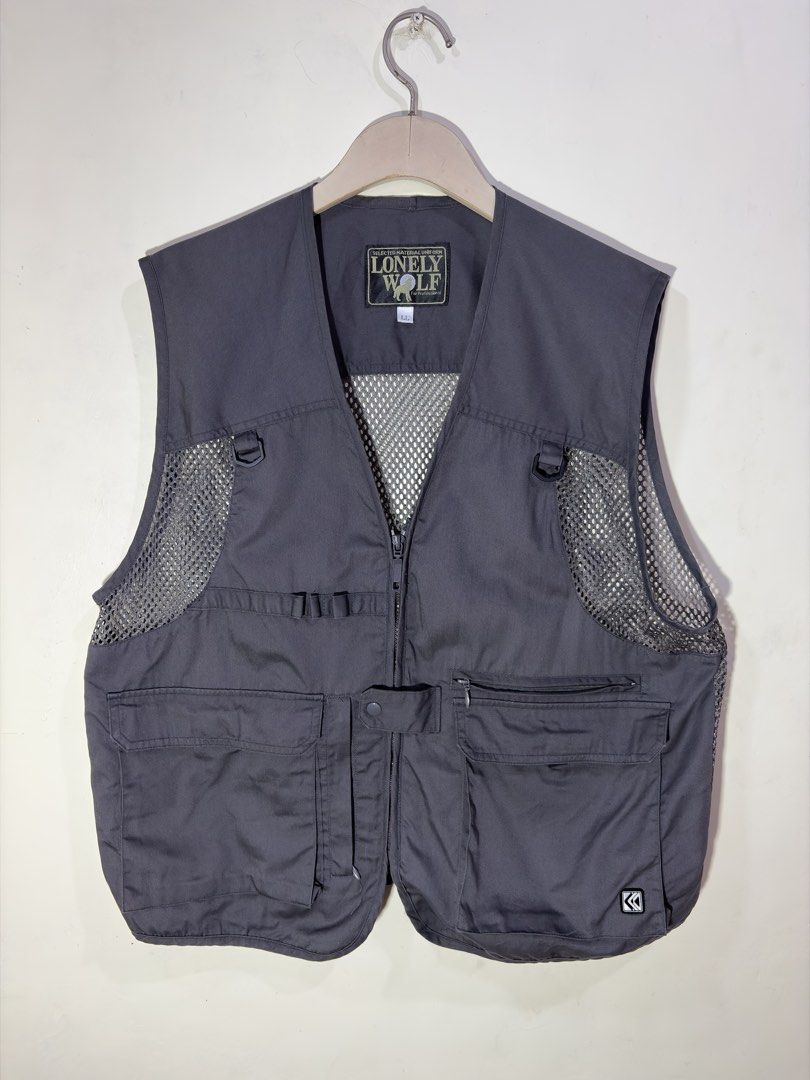 Lone Wolf Utility Vest (Category: Coats, Jackets and Outerwear) located in Lapu Lapu. Submitted by ogimsthrift (Listing ID 1470266486, Image 1). Description: Lonely Wolf Utility Vest Excellent Condition Size Large on tag Dimensions W - 23 L - 26.5 Price: 650 + sf Loc: Lapu - lapu City, Cebu.