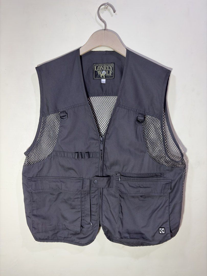Lone Wolf Utility Vest (Category: Coats, Jackets and Outerwear) located in Lapu Lapu. Submitted by ogimsthrift (Listing ID 1470266486, Image 2). Description: Lonely Wolf Utility Vest Excellent Condition Size Large on tag Dimensions W - 23 L - 26.5 Price: 650 + sf Loc: Lapu - lapu City, Cebu.