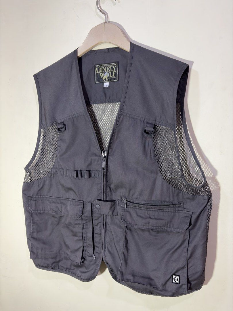Lone Wolf Utility Vest (Category: Coats, Jackets and Outerwear) located in Lapu Lapu. Submitted by ogimsthrift (Listing ID 1470266486, Image 3). Description: Lonely Wolf Utility Vest Excellent Condition Size Large on tag Dimensions W - 23 L - 26.5 Price: 650 + sf Loc: Lapu - lapu City, Cebu.