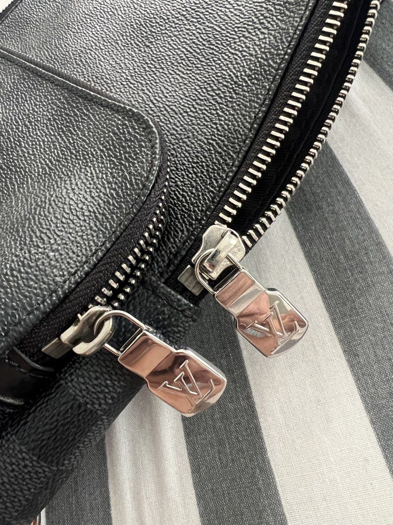 Louis Vuitton Damier Graphite Avenue Sling Bag (Category: Luxury Bags & Wallets) located in Manila. Submitted by benzong23 (Listing ID 1470146307, Image 3). Description: Louis Vuitton Avenue Sling Bag (No Box, No Receipt) Bought in UK 2018 Meet Up Only Pampanga and Manila.