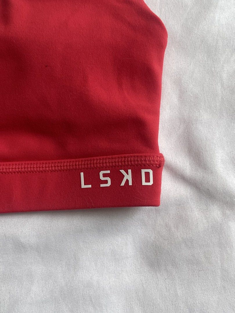 LSKD Base Sports Bra in Scarlet (Category: Activewear) located in Taguig. Submitted by buymythingsty (Listing ID 1470153676, Image 2). Description: Decluttering .