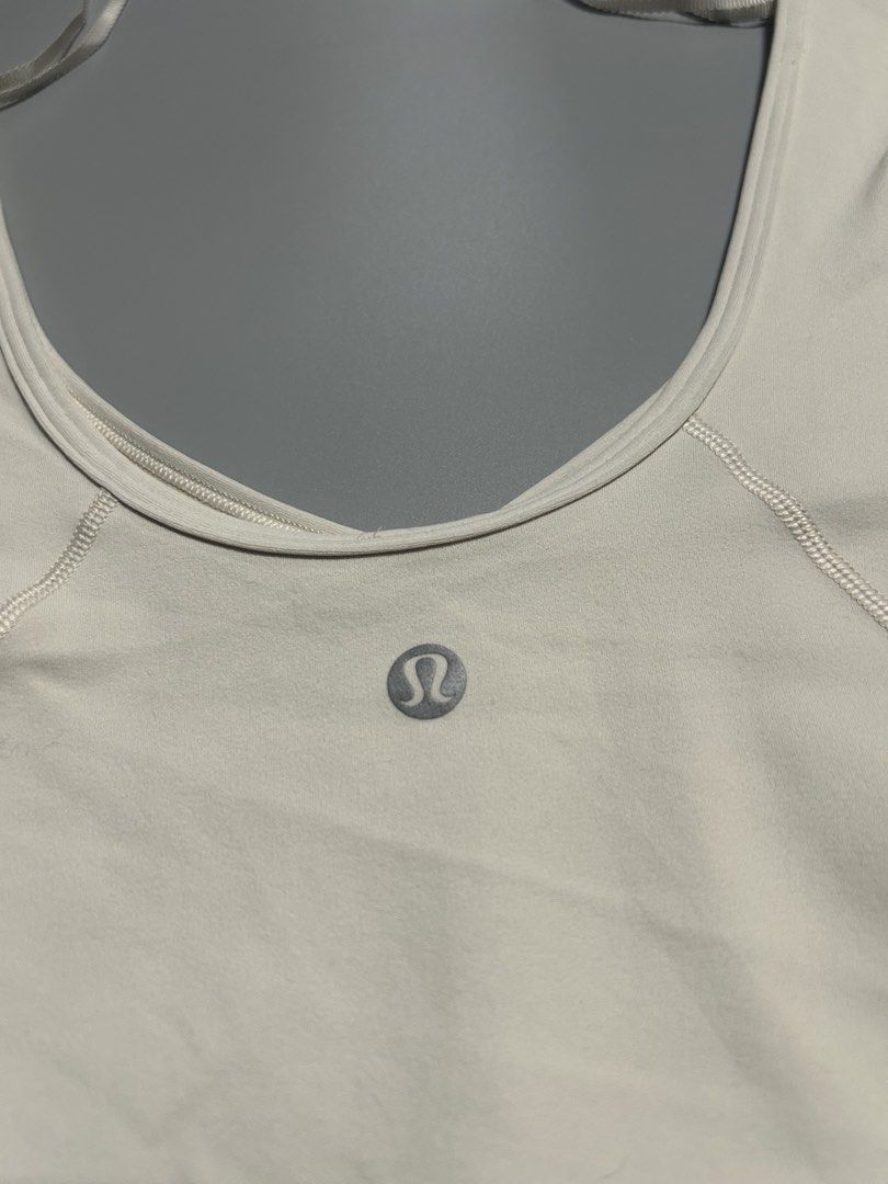 Lululemon Align tee croptop (authentic) (Category: Activewear) located in Trece Martires City. Submitted by flip_flips (Listing ID 1470321006, Image 3). Description: Lululemon Align tee croptop (authentic) -Dimes: 14-18 width stretch 17 length -like new condition -9.5/10 color rate -issue: none.