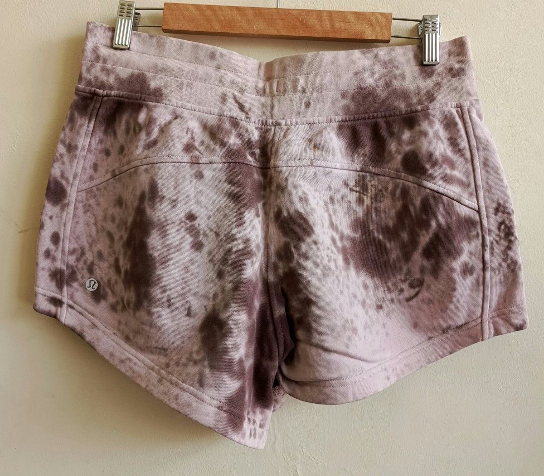 Lululemon Tie-Dye Cotton Drawstring Shorts Size 8 (Category: Shorts) located in Cebu City. Submitted by violacloset (Listing ID 1470207558, Image 2). Description: Measurements: Waist: 16 hips: 20 length: 12 1/2.
