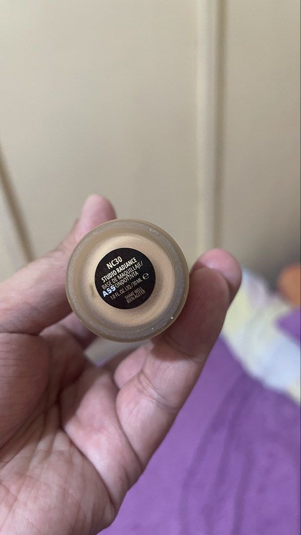 MAC Studio Radiance Serum-Powered Foundation NC30 (Category: Makeup) located in Quezon City. Submitted by timmytheninja (Listing ID 1470146757, Image 2). Description: - Product: MAC Studio Radiance Serum-Powered Foundation - Shade: NC30 - Size: 1.0 fl oz / 30ml - Condition: Practically brand new (swatched once on back of hand) - Features: Liquid formula with skincare benefits, pump dispenser - Reason for selling: Bought the wrong shade - Note: Sh