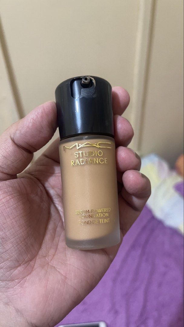 MAC Studio Radiance Serum-Powered Foundation NC30 (Category: Makeup) located in Quezon City. Submitted by timmytheninja (Listing ID 1470146757, Image 1). Description: - Product: MAC Studio Radiance Serum-Powered Foundation - Shade: NC30 - Size: 1.0 fl oz / 30ml - Condition: Practically brand new (swatched once on back of hand) - Features: Liquid formula with skincare benefits, pump dispenser - Reason for selling: Bought the wrong shade - Note: Sh