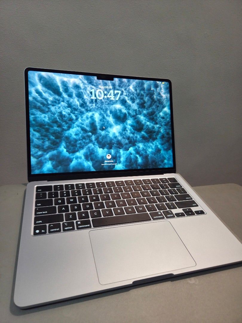 MacBook Air M4 Still Under Warranty (Category: Laptops & Notebooks) located in Taguig. Submitted by sankai23. (Listing ID 1470170373, Image 1). Description: - Barely used, using only with external keyboard and mouse. - Still under warranty until feb 2027 for your peace of mind - Low cycle count and good battery health - Sky Blue - 16GB/256GB - Complete with box, charger, and cable 📩 Pm for more info and detailed pictures. For meet-up only.: 📍Ma