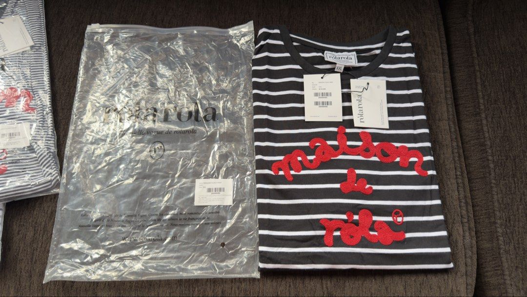 Maison de Rolarola T-shirt (Category: Shirts) located in Angat. Submitted by shopmyclosetbykris (Listing ID 1470312776, Image 3). Description: Maison de Rola Women's cut OG quality shirts! Same tags ect. Limited pcs only! No more restock! From Korea, not BKK With sizes, not free size Price: 880 each only Location: Baliwag Bulacan .