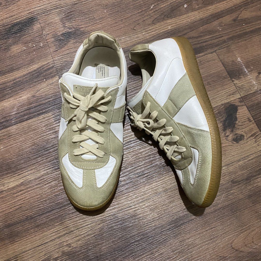 Maison Margiela Replica GAT Authentic (Category: Sneakers & Footwear) located in Cabanatuan. Submitted by elijahthriftv2 (Listing ID 1470225958, Image 1). Description: Authentic Best fit 8-8.5 Ganda pa po.
