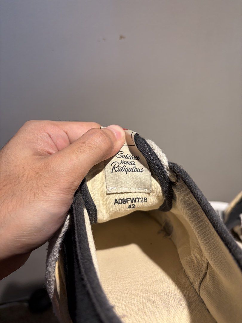 Maison Mihara Yasuhiro MMY Baker (Category: Sneakers) located in Manila. Submitted by sebedi (Listing ID 1470226075, Image 3). Description: Maison Mihara Yasuhiro MMY Size 42, fits US8.5-9 Men’s Good condition, no box Yellowing sole, minor sockliner tears, sole scuff.