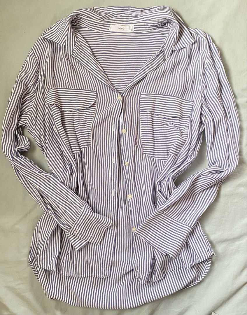 mango long sleeves (Category: Longsleeves) located in Davao. Submitted by _closets.archive (Listing ID 1470330756, Image 2). Description: mango long sleeves | s-m | never been worn | dm for when worn ₱150 📍davao city.