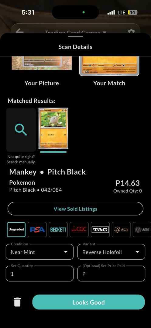 Mankey Pokemon Pitch Black Normal & Reverse Holo (Category: Raw Singles) located in Quezon City. Submitted by bananak1tchen (Listing ID 1470244369, Image 3). Description: RFS: Decluttering MOP: Bank Transfer MOD: J&T/SDD.