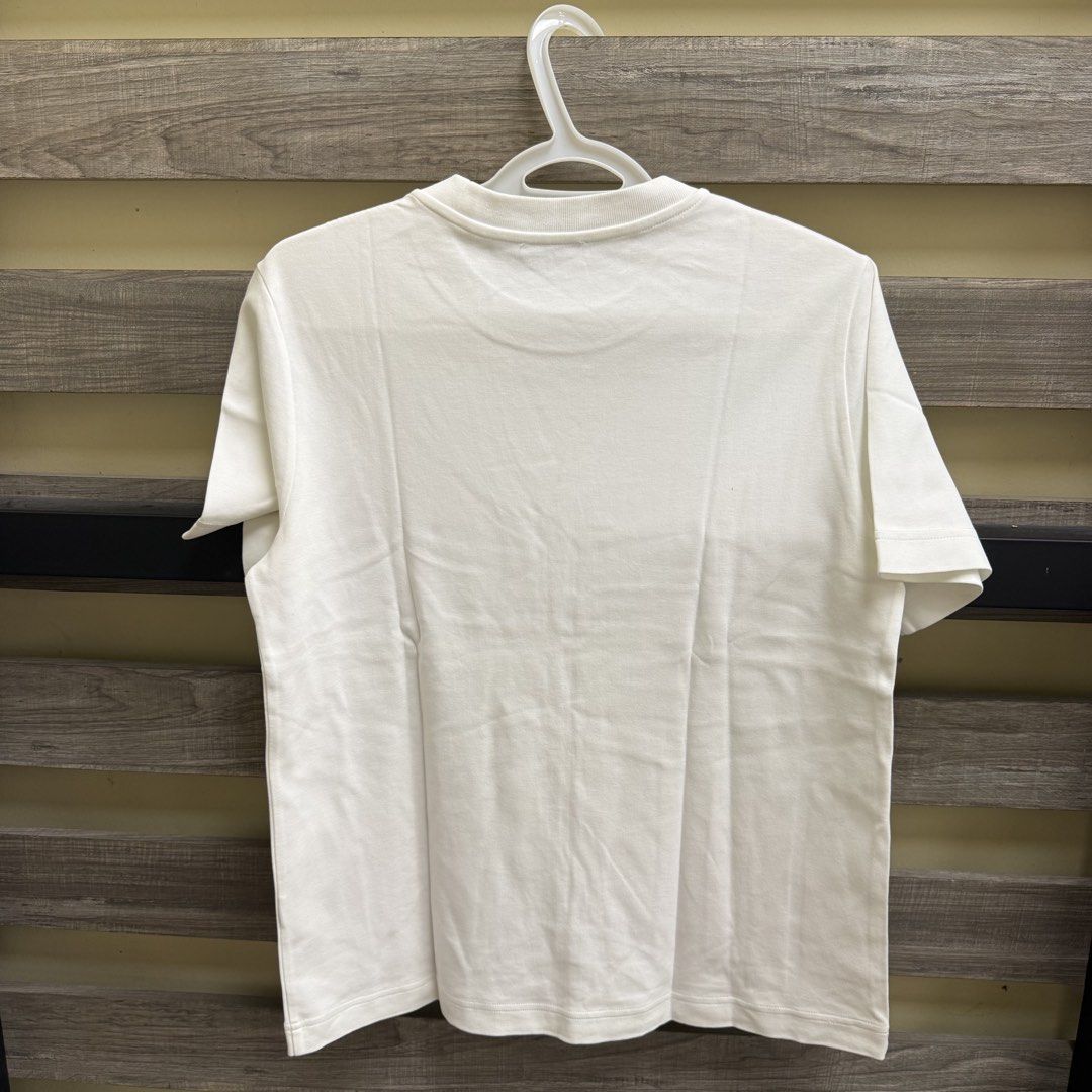 Massimo Dutti White T-Shirt (Category: Blouses) located in Mandaluyong City. Submitted by bestdressedph2025 (Listing ID 1470169003, Image 2). Description: MOP: GCash MOD: Lalamove/J&T LOCATION: Brgy. Addition Hills, Mandaluyong Discount avail for multiple items. Dimensions in Inches: Shoulder: 16 Bust: 20 Length: 24.5 Size on Tag: M PM for inquiries!.