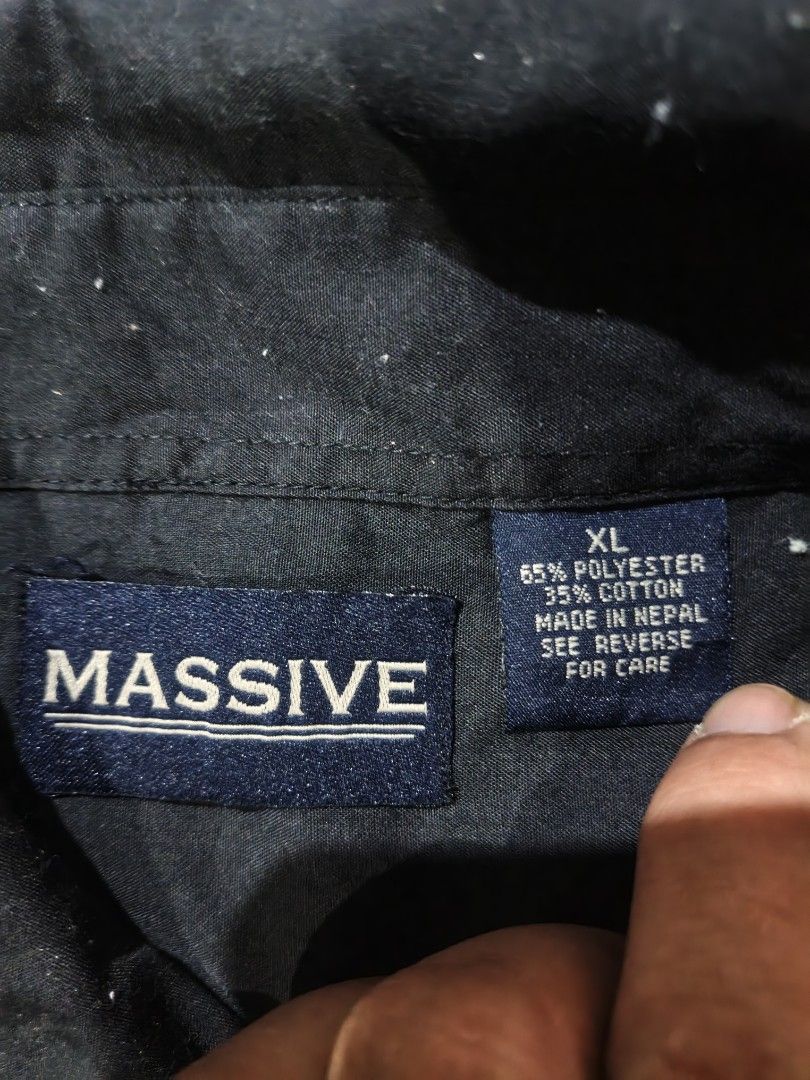 Massive Coops Custom Rods Black Sleeveless Work Shirt XL (Category: Activewear) located in Narvacan. Submitted by picky_looter (Listing ID 1470303847, Image 2). Description: - Style: Sleeveless button-down work shirt - Size: XL - Material: 65% polyester, 35% cotton - Design: Coops Custom Rods graphic on left chest pocket and large print on the back - Details: Classic collar, front button closure, regular fit.