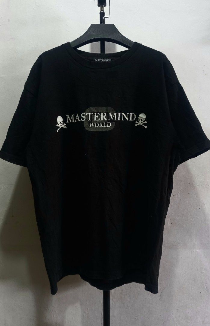 Mastermind World Owner Circle Black Tee Size S (Category: Tshirts & Polo Shirts ) located in Tarlac. Submitted by den420 (Listing ID 1470220722, Image 1). Description: - Brand: Mastermind World - Color: Black - Size: Small - Material: 100% Cotton (Made in China) - Design: Front text and skull logos; large distressed skull and crossbones print with Owner Circle lettering on the back - Details: Standard crew neckline, short sleeves, with original i