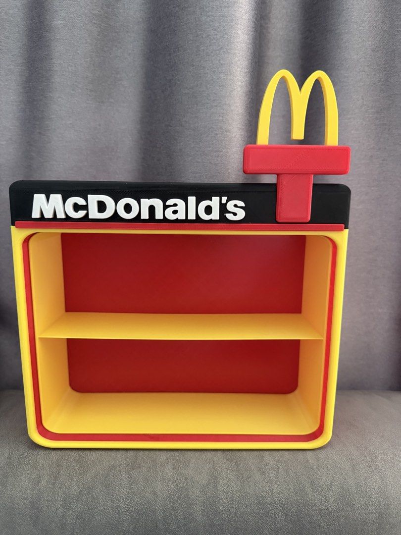 McDonald's Storefront Display Shelf with 8 Character Figures, Furniture ...