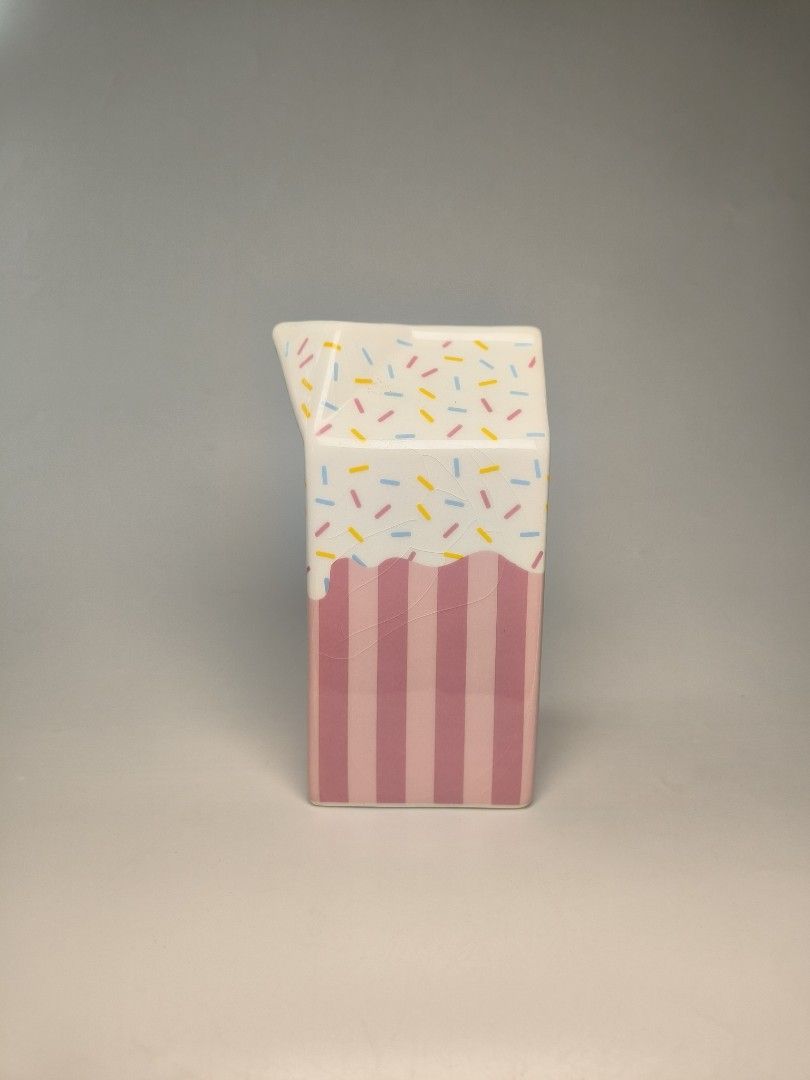 Milkshake Vase (Category: Vases & Decorative Bowls) located in Cavite. Submitted by phtmt (Listing ID 1470265528, Image 3). Description: with crazings These are factory pull-out items, so minor imperfections or flaws may be present. Please manage your expectations..
