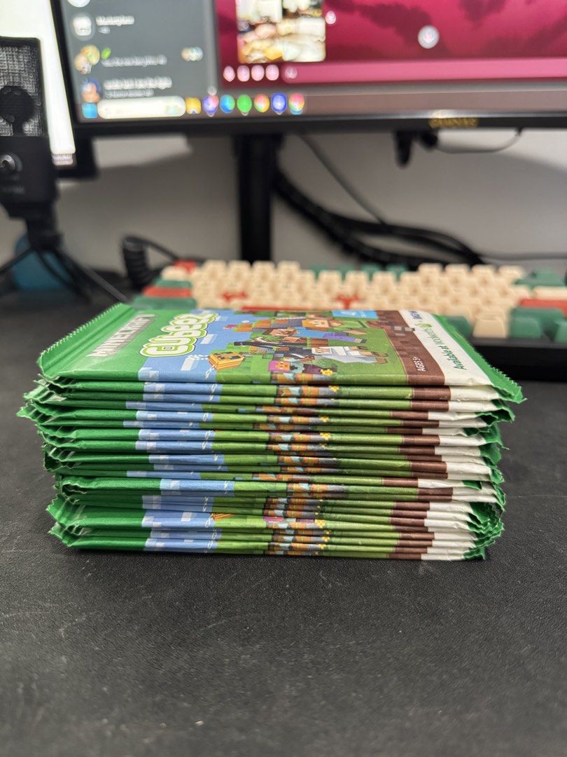 Minecraft Cubeez Sealed Mystery Packs (Category: Lego & Building Sets) located in Manila. Submitted by thaeron (Listing ID 1470315036, Image 3). Description: Minecraft Cubeez Sealed Mystery Packs – ₱80 Each 🎮 Minecraft Cubeez Collectibles for Sale! - Brand New & Sealed - Official Minecraft x Woolworths / BIG W 2025 Collectibles - Originally released in Australia - 40 different Minecraft Cubeez to collect - Each pack contains 1 random Minecraft c
