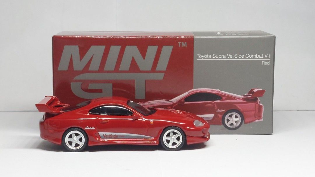 MiniGT Veilside Supra Red (Category: Vehicle & Diecast Models) located in Cebu City. Submitted by deer_cars. (Listing ID 1470293432, Image 1). Description: Condition: Unsealed Mint MOP: GCash/Cash MOD: LBC/JNT LOC: Cebu City.