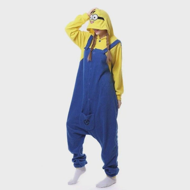 Minion Onesie Costume (s-L) (Category: Coats, Jackets and Outerwear) located in Baguio. Submitted by sky_alexander143 (Listing ID 1470311302, Image 3). Description: - Item: Minion Onesie Costume - Size: s6 - Material: Soft, cozy fleece for maximum comfort - Design: Classic yellow and blue Minion overalls with hooded character face and back details - Condition: Excellent - Perfect for: Halloween, costume parties, cosplay, or cozy loungewear.