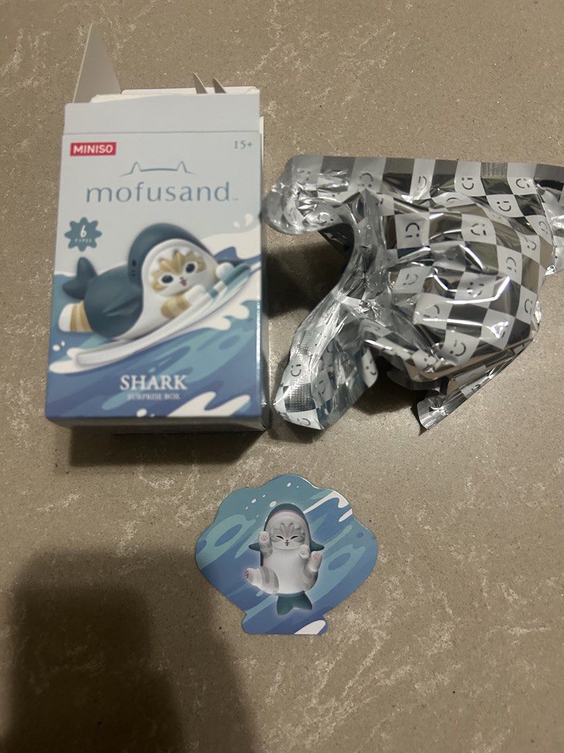 Miniso Mofusand Shark Surprise Box Figure, Toys & Collectibles ...