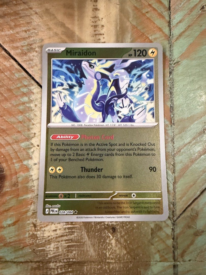 Miraidon Pokemon Pitch Black Reverse Holo (Category: Raw Singles) located in Quezon City. Submitted by bananak1tchen (Listing ID 1470242615, Image 1). Description: RFS: Decluttering MOP: Bank Transfer MOD: J&T/SDD.