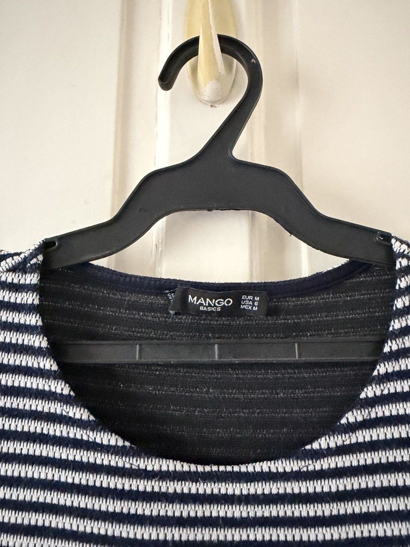 MNG MANGO Shift dress black&white stripes (Category: Dresses) located in Quezon City. Submitted by captainsplate (Listing ID 1470236862, Image 2). Description: 🤍 PRELOVED MANGO BASICS STRIPED DRESS Minimalist, chic, and effortlessly stylish! * Brand: Mango Basics * Size: EUR M / USA 6 / MEX M * Color: Black & White * Style: Sleeveless fitted striped dress i bought this during summer in spain Perfect for casual dates, coffee runs, and everyday ou