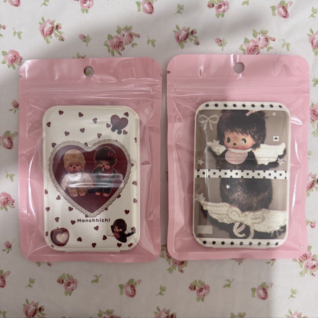 Monchhichi Small Portable Folding Mirror (Category: Mirrors) located in Bacoor. Submitted by sighria (Listing ID 1470286050, Image 1). Description: ₱90 each ♡ Rare find! ♡ Brand new / never used ♡ Perfect for Monchhichi collectors and anik-anik lovers 🎀 📦 Shipping options: • GoGo Xpress • Lalamove Shipping fee will be shouldered by the buyer. .