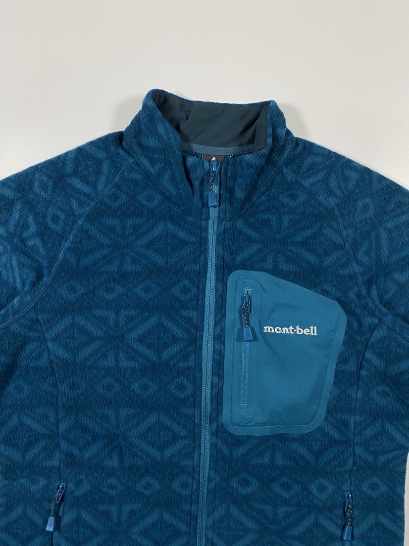 Montbell Climaplus100 Print Jacket Womens (Medium) (Category: Coats, Jackets and Outerwear) located in Porac. Submitted by pepasoutdooressentials (Listing ID 1470224294, Image 2). Description: Montbell Climaplus100 Print Jacket Womens (Medium) - Highly stretchy CLIMAPLUS 100 provides quick-drying properties, breathability and excellent warmth - Thumb hole brings coverage and warmth over the back of the hand Dimension Width: 18.5" Length: 25" Cond