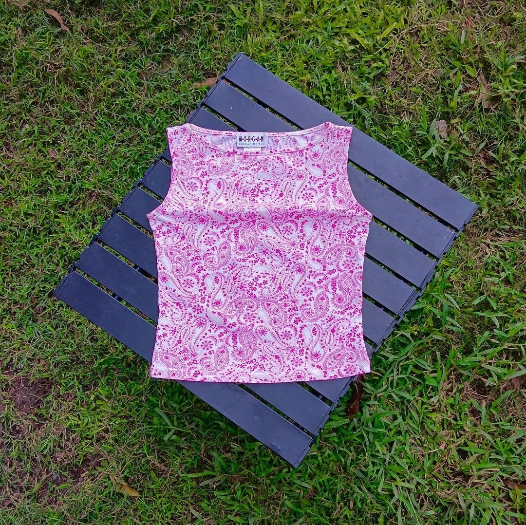 MORGAN DE TOI PAISLEY TOP (Category: Sleeveless) located in San Carlos City. Submitted by noynoy11 (Listing ID 1470273265, Image 2). Description: MORGAN DE TOI PAISLEY TOP✅ FITS XS 15.5-16 x 17.5 Like new - No issues 700 + Ship✅.