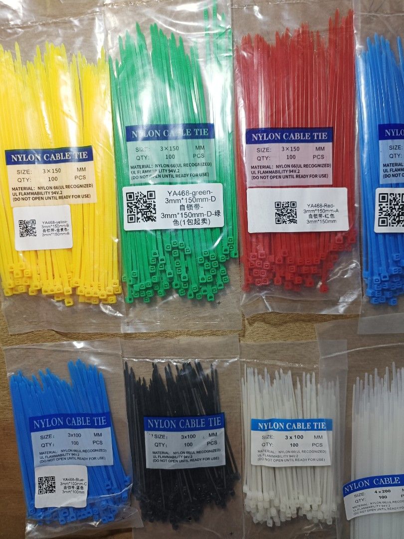 Multi Purpose Nylon Cable Ties(100pcs/pack) (Category: Everything Else Others) located in Manila. Submitted by lotty_2489 (Listing ID 1470245378, Image 2). Description: Onhand Brandnew GoodQuality Colored/Black/White COD Gcash/Maya #09706504365 Charm.